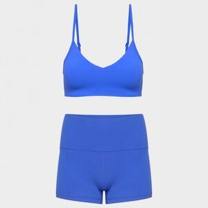Jazz Blue SET  Hold Tight Bra and 3" Shorts
